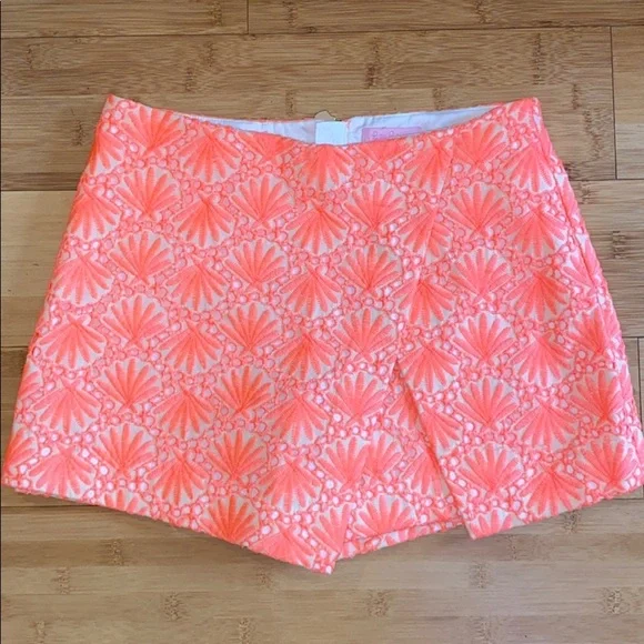 Lilly Pulitzer Marii Skort Seashell Lace Eyelet Size 00 in Excellent Condition - Picture 4 of 11